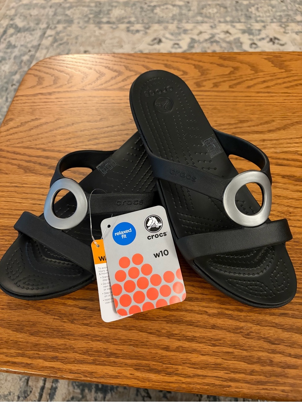 NWT Crocs Sanrah Sandals US 10 - Picture 2 of 4